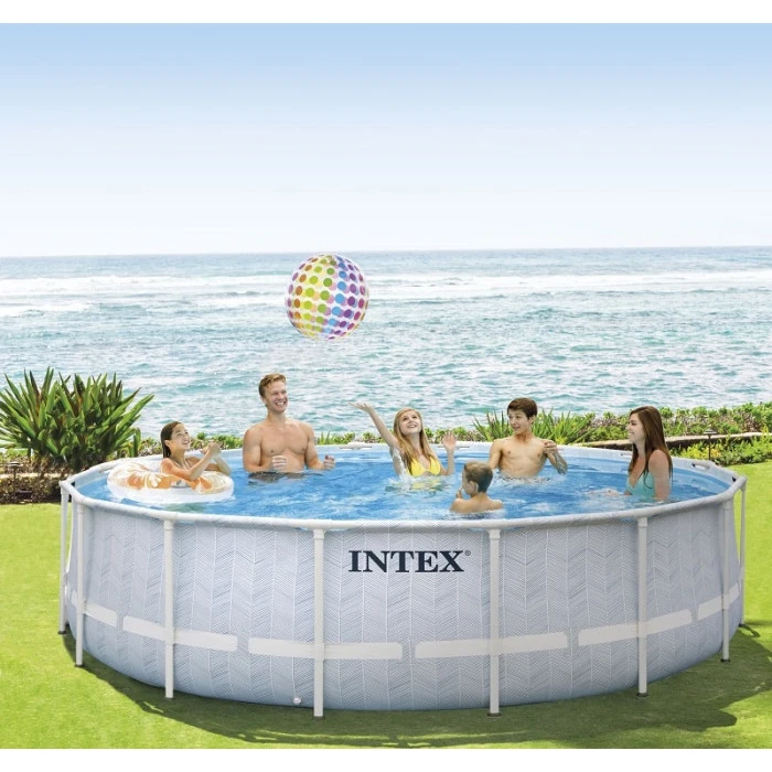Piscine Tubulaire Ronde Intex Chevron 4,88 X 1,22 M â Image 3
