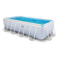 Piscine Tubulaire Rectangulaire Intex Chevron 4 X 2 X 1 M
