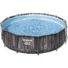Piscine Tubulaire Ronde Bestway Steel Pro Max Imitation Bois 3,66 X 1,00 M