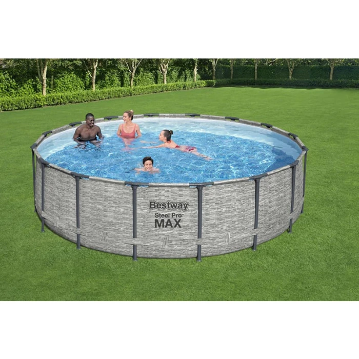 Piscine Tubulaire Ronde Bestway Steel Pro Max 4,88 X 1,22 M â Image 3