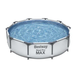 Piscine Tubulaire Ronde Bestway Steel Pro Max 3,05 X 0,76 - Gris Clair