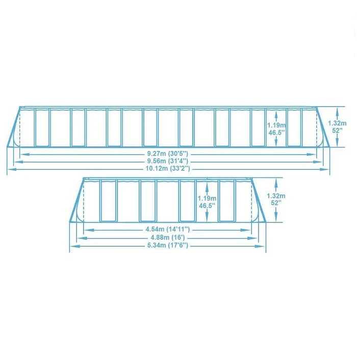 Piscine Tubulaire Rectangulaire Bestway Power Steel™ 9,56 X 4,88 X 1,32 M – Image 6