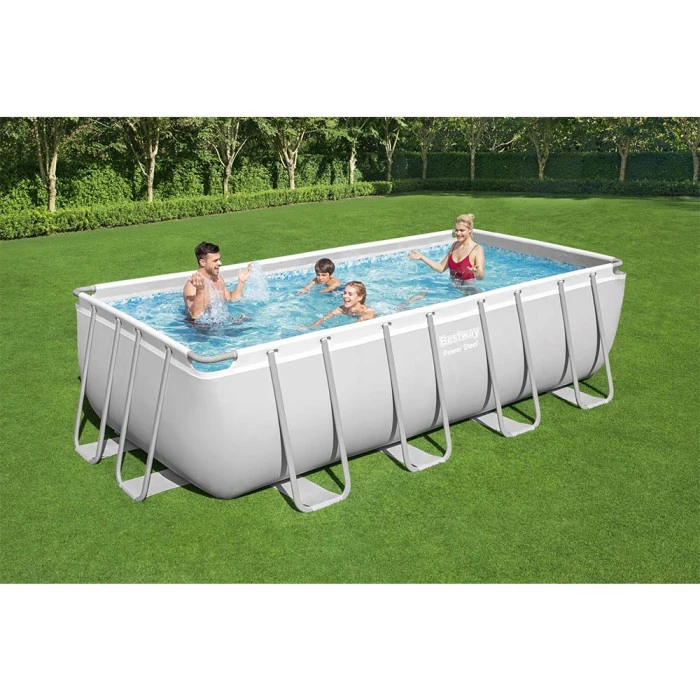 Piscine Tubulaire Rectangulaire Bestway Power Steel 4,88 X 2,44 X 1,22 M Avec Filtre Ă Sable â Image 4