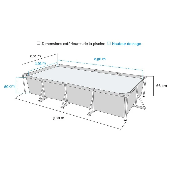 Piscine Tubulaire Bestway Steel Pro 3 X 2,01 X 0,66 – Image 4