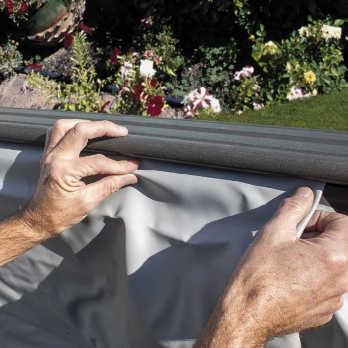 GRE Piscine Ovale Composite GrĂ© - 5,24 X 3,86 X 1,24 M â Image 7