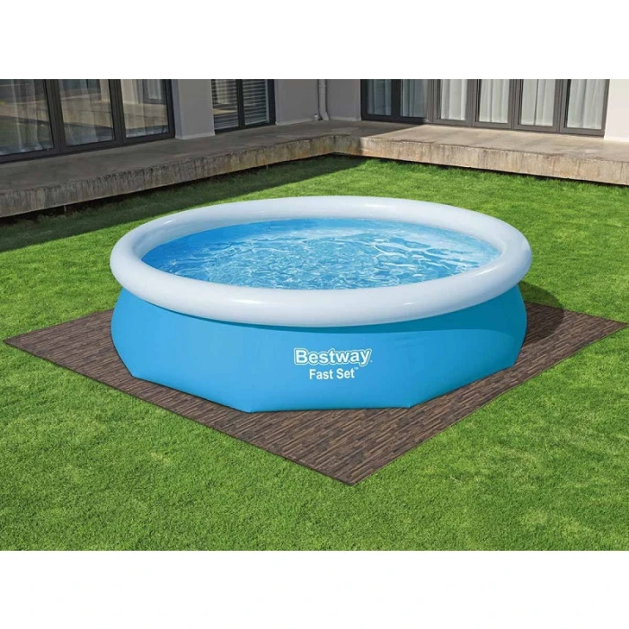 Tapis Effet Bois Pour Spa Et Piscine Bestway 3mÂČ - 12 Dalles â Image 4