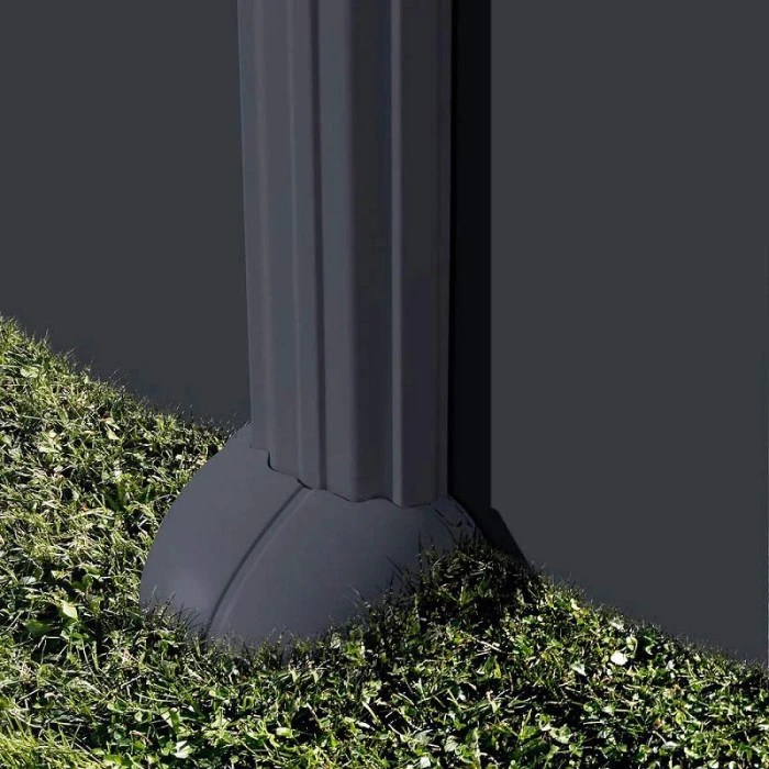 GRE Piscine Ronde Acier GrĂ© Gris Anthracite 3,50 X 1,30 M â Image 4