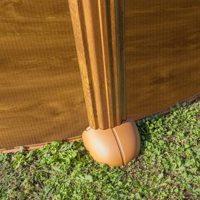 Piscine Ronde Acier Gre Mauritius Imitation Bois - Ă 5,50 X 1,32 M â Image 3