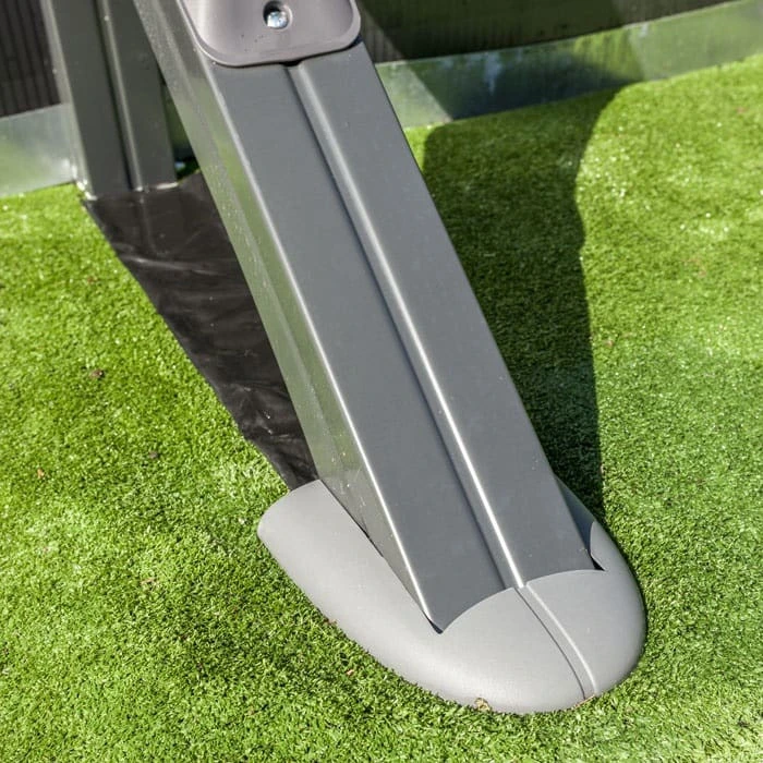 GRE Piscine Ovale Acier GrĂ© Gris Anthracite - 7,30 X 3,75 X 1,32 M â Image 4