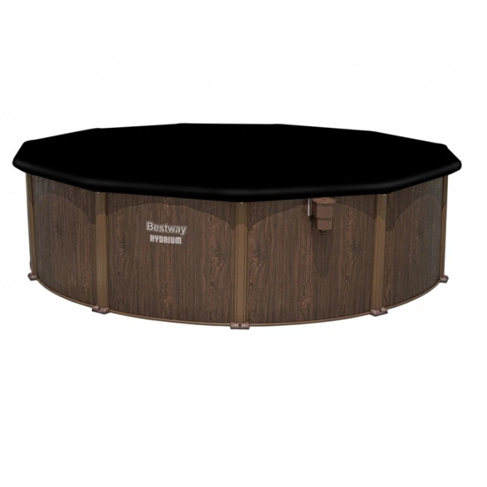 Piscine En Acier Bestway Hydrium Effet Bois Ă 4,90 X H 1,30 M â Image 2