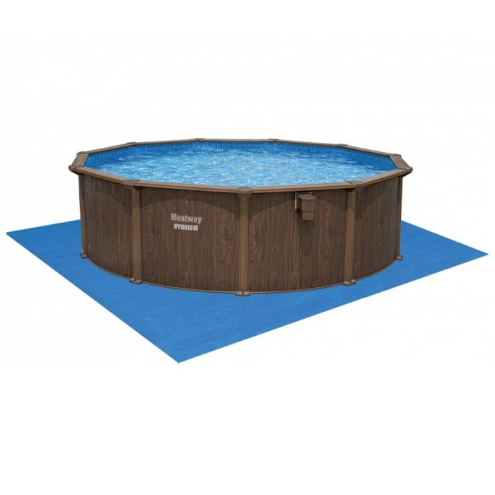 Piscine En Acier Bestway Hydrium Effet Bois Ă 4,90 X H 1,30 M â Image 5