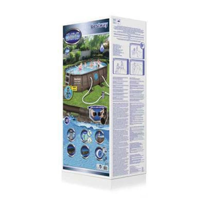 Piscine Tubulaire Ovale Bestway Power Steel Swim Vista 4,27 X 2,50 X 1 M â Image 13