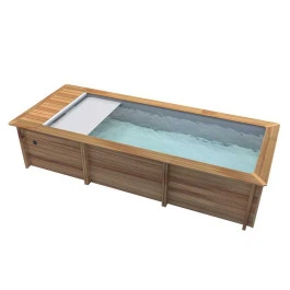 Piscine Urbaine Procopi En Bois 6 X 2,5 M - Couverture Automatique