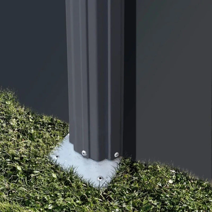 GRE Piscine Ronde Acier Gré Gris Anthracite - Ø 4,60 X 1,20 M – Image 5